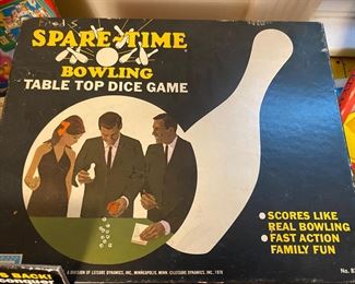 Vintage Spare Time Bowling Dice Game