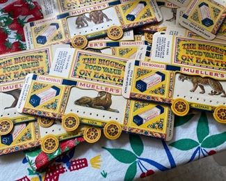 Vintage Circus Train /Animals Mueller Spaghetti Boxes