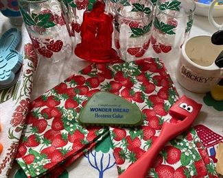 Vintage Strawberry Glasses 