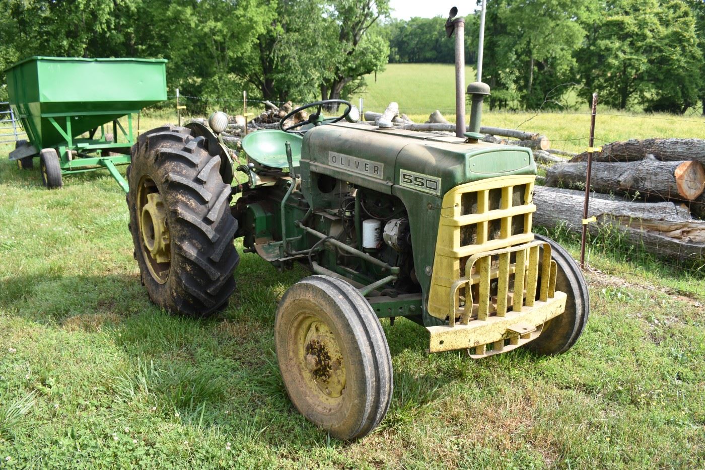 OLIVER 550 TRACTOR IN RUNNING CONDITION, Electric Starter, Like New Rear Wheels. Buy it now for $4,500 or Make Offer/Bid. Offers/Bids will be taken until 11am on Saturday. At that time only those who have been making Offers/Bidding will be allowed to continue until we have a new owner of this Tractor. Call if you have any questions.