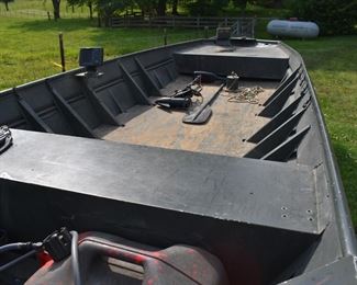 Complete Package! 16' Fishing Boat with Modified Vee Hull, Poly Deck, Yamaha 4.4 stroke, 40hp motor (2002), Trolling Motor, Depth/Fish Finder also Back Tracker Trailer and bonus Hunting/Fishing Blind Adjustable Frame complete with Camouflage Blind. An Awesome Fishing/Hunting Package it is! Buy it now for $7,000 or Make Offer/Bid. Offers/Bids will be taken until 11am on Saturday. At that time only those who have been making Offers/Bidding will be allowed to continue until we have a new owner of this Complete Fishing/Hunting Boat package. Call if you have any questions.!