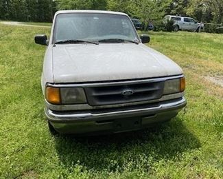 Fantastic 1997 Ford Ranger Pick Up V6, 4.0 liter. 2 WD. One owner with around 147,000 original miles,  in Very Good Condition, Factory Pick up Shell and Liner. The Owner "babied" his Ranger.  Serviced regularly.  VIN: 1FTCR14X9VPA63239 Best Offer by 11am on Sat. July 22nd.  More details on making offers by contacting Parker Estate Services, LLC.
