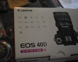 The Canon EOS 40D is a 10.1-megapixel semi-professional digital single-lens reflex camera. It was initially announced on 20 August 2007 and was released at the end of that month. The 40D has all the features a beginner needs to experiment with exposure changes, aperture changes, different ISO levels