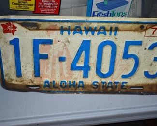 Collectible License Plates from Military to State Plates