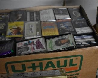 Box Full of Vintage Cassettes