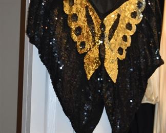 Gorgeous Clothing all in New to Like New Condition and featuring everything from Fine Sequined Gowns to Renaissance to “Knock Out” Lingerie to Vest to American Indian to “All absolutely beautiful clothing!”
