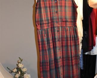  This is truly a find and includes Authentic Scottish Wear from Tartan Kilts to Beautifully decorated “Sporrans” to Leggings to Shirts to Jackets to the overlapping layers called Aprons again these are all New or in Like New Condition in Fabulous Colors featuring  including yards of Authentic Materials and featuring the Clan McDonald