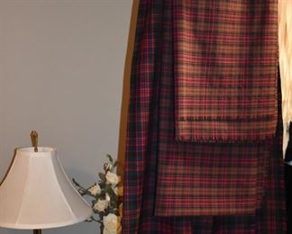  This is truly a find and includes Authentic Scottish Wear from Tartan Kilts to Beautifully decorated “Sporrans” to Leggings to Shirts to Jackets to the overlapping layers called Aprons again these are all New or in Like New Condition in Fabulous Colors featuring  including yards of Authentic Materials and featuring the Clan McDonald