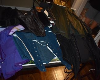 Gorgeous Clothing all in New to Like New Condition and featuring everything from Fine Sequined Gowns to Renaissance to “Knock Out” Lingerie to Vest to American Indian to “All absolutely beautiful clothing!”