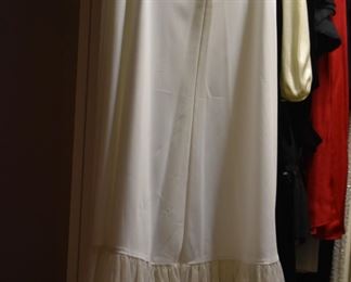 Gorgeous Clothing all in New to Like New Condition and featuring everything from Fine Sequined Gowns to Renaissance to “Knock Out” Lingerie to Vest to American Indian to “All absolutely beautiful clothing!”