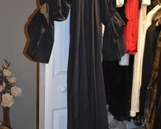 Gorgeous Clothing all in New to Like New Condition and featuring everything from Fine Sequined Gowns to Renaissance to “Knock Out” Lingerie to Vest to American Indian to “All absolutely beautiful clothing!”