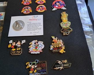 This fabulous collection of Disney pins represents from the beginning of Disneyland and contains 1508 pins in  "new" or "like new" condition. This collection will be selling as one collection. Though not part of the count is Disney accessories that will go with the successful bidder (see photos of items a-v).  If you  would like to make an offer, please call/text Larry at 615-364-3726.
