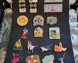 This fabulous collection of Disney pins represents from the beginning of Disneyland and contains 1508 pins in  "new" or "like new" condition. This collection will be selling as one collection. Though not part of the count is Disney accessories that will go with the successful bidder (see photos of items a-v).  If you  would like to make an offer, please call/text Larry at 615-364-3726.