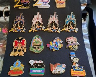 This fabulous collection of Disney pins represents from the beginning of Disneyland and contains 1508 pins in  "new" or "like new" condition. This collection will be selling as one collection. Though not part of the count is Disney accessories that will go with the successful bidder (see photos of items a-v).  If you  would like to make an offer, please call/text Larry at 615-364-3726.