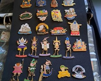 This fabulous collection of Disney pins represents from the beginning of Disneyland and contains 1508 pins in  "new" or "like new" condition. This collection will be selling as one collection. Though not part of the count is Disney accessories that will go with the successful bidder (see photos of items a-v).  If you  would like to make an offer, please call/text Larry at 615-364-3726.