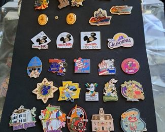 This fabulous collection of Disney pins represents from the beginning of Disneyland and contains 1508 pins in  "new" or "like new" condition. This collection will be selling as one collection. Though not part of the count is Disney accessories that will go with the successful bidder (see photos of items a-v).  If you  would like to make an offer, please call/text Larry at 615-364-3726.