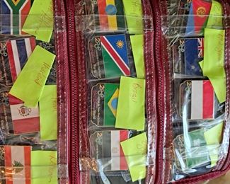 This fabulous collection of Disney pins represents from the beginning of Disneyland and contains 1508 pins in  "new" or "like new" condition. This collection will be selling as one collection. Though not part of the count is Disney accessories that will go with the successful bidder (see photos of items a-v).  If you  would like to make an offer, please call/text Larry at 615-364-3726.