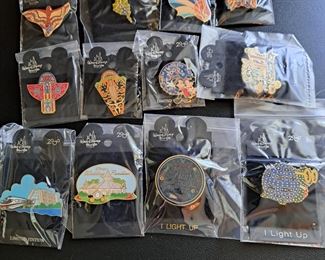 This fabulous collection of Disney pins represents from the beginning of Disneyland and contains 1508 pins in  "new" or "like new" condition. This collection will be selling as one collection. Though not part of the count is Disney accessories that will go with the successful bidder (see photos of items a-v).  If you  would like to make an offer, please call/text Larry at 615-364-3726.