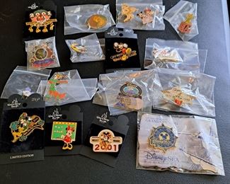 This fabulous collection of Disney pins represents from the beginning of Disneyland and contains 1508 pins in  "new" or "like new" condition. This collection will be selling as one collection. Though not part of the count is Disney accessories that will go with the successful bidder (see photos of items a-v).  If you  would like to make an offer, please call/text Larry at 615-364-3726.