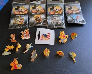 This fabulous collection of Disney pins represents from the beginning of Disneyland and contains 1508 pins in  "new" or "like new" condition. This collection will be selling as one collection. Though not part of the count is Disney accessories that will go with the successful bidder (see photos of items a-v).  If you  would like to make an offer, please call/text Larry at 615-364-3726.