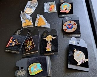 This fabulous collection of Disney pins represents from the beginning of Disneyland and contains 1508 pins in  "new" or "like new" condition. This collection will be selling as one collection. Though not part of the count is Disney accessories that will go with the successful bidder (see photos of items a-v).  If you  would like to make an offer, please call/text Larry at 615-364-3726.