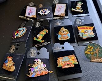 This fabulous collection of Disney pins represents from the beginning of Disneyland and contains 1508 pins in  "new" or "like new" condition. This collection will be selling as one collection. Though not part of the count is Disney accessories that will go with the successful bidder (see photos of items a-v).  If you  would like to make an offer, please call/text Larry at 615-364-3726.