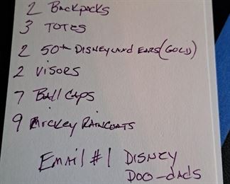 e) Disney Accessories go with the total Disney Pin Collection of 1508 pins. 