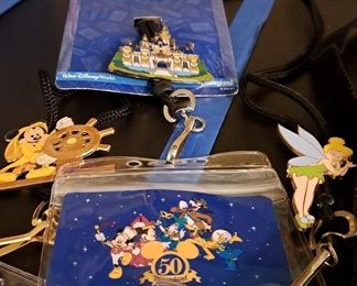 r) Disney accessories go with the total Disney Pin Collection of 1508 pins. 