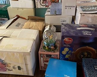 Disney, snow globes and statues 
