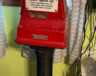 Vintage CTA Transfer stamp machine! 