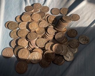 Silver half dollars. Cash only accepted on coins. 