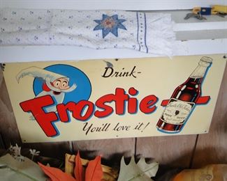 Frostie vintage metal sign