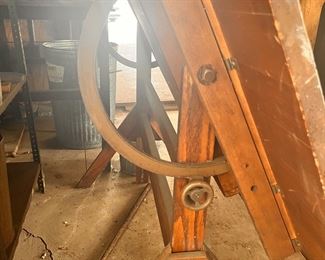 Drafting table solid oak 