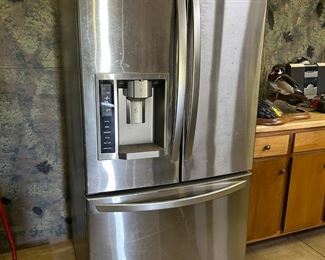LG French door refrigerator with freezer drawer