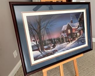 Lovely framed limited print entitled "House Call" by Terry Redlin