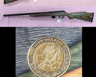 2.  Ducks Unlimited Marlin Firearms Model 917V .17HMR serial #96601293.  This gun has never been fired.                                                                                                             "YOU WILL WANT TO BE THERE FOR THESE HUNTING RIFLES and SHOTGUNS!!!                           SALE STARTS THURSDAY  JULY 13TH!"
(Call for more information and details on these Hunting Shotguns and Rifles)  See the rest of the collection at the last of the pictures of this page.                                               
SEE YOU THERE!!!