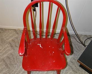 Small child's rocking chair