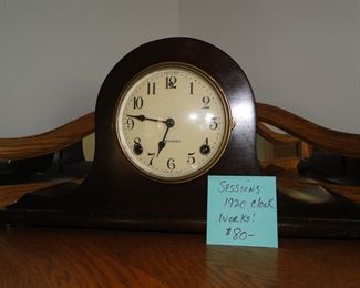 Sessions mantle clock, in perfect condition, and works too