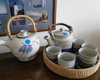 Vintage Asian inspired tea set