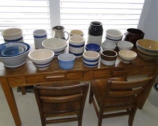 Pottery and bowls
