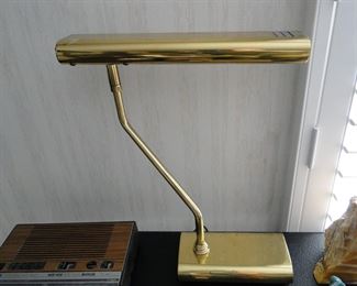 Sleek brass Art Deco inspired table lamp