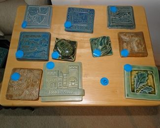Detroit Pewbaic pottery tiles, and other fun tiles too