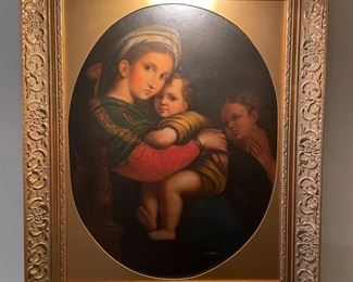 Madonna della Seggiola painting      $ 400.00