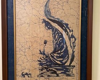 Framed Batik Art $400.00 