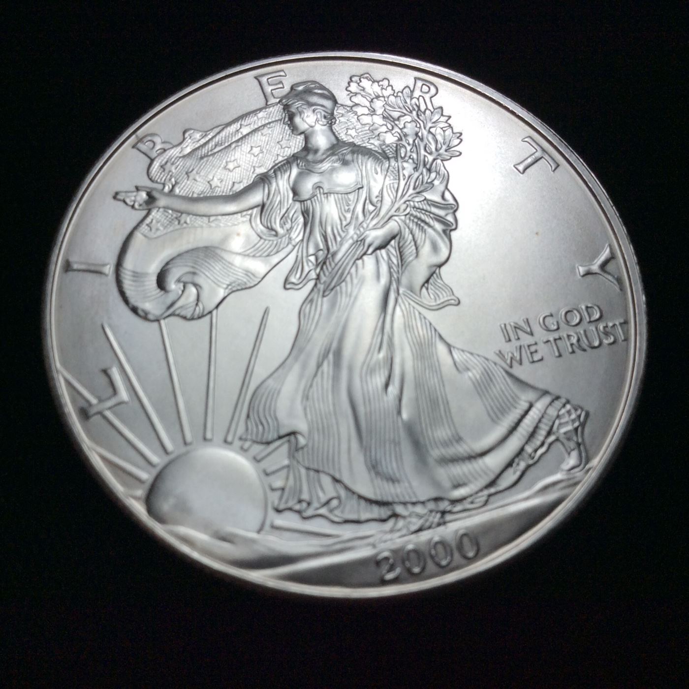 2000 SILVER AMERICAN EAGLE 1OZ. SILVER COIN