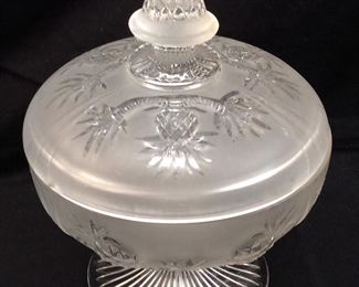 FENTON CRYSTAL SATIN PINEAPPLE CANDY