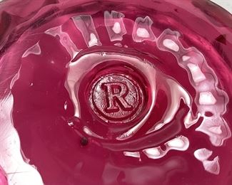 ROSSO GLASS CRANBERRY BOWL, 6 H & 10