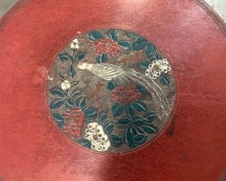 VTG. ASIAN WOOD CARVED LOW COFFEE TABLE