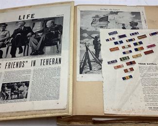 WORLD WAR II SERGEANTS SCRAPBOOK