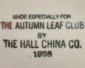 1996 HALL CHINA JEWEL TEA AUTUMN LEAF